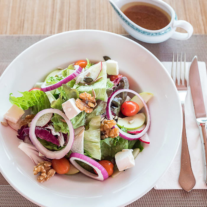 Fransk sallad med valnötter