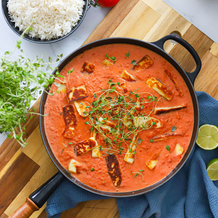 Halloumi stroganoff