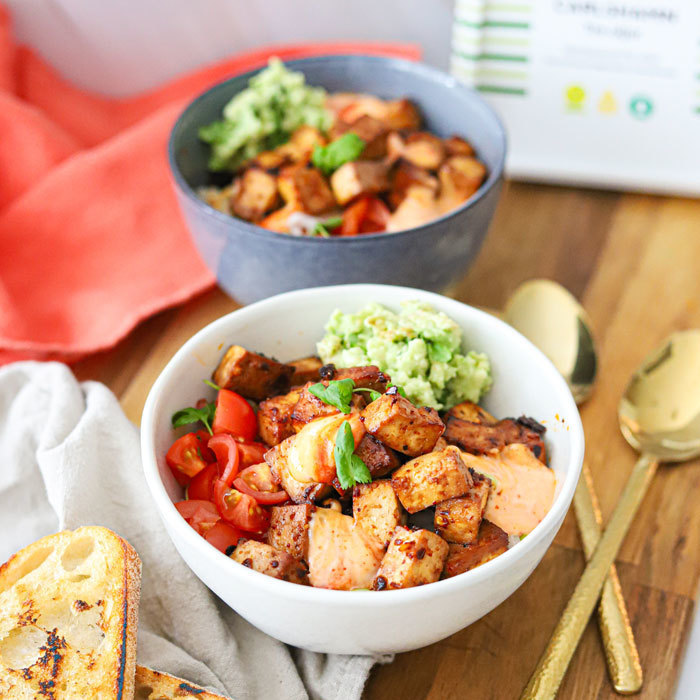 Chipotle tofu bowl